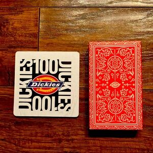 Dickies 100th anniversary Legacy cards and coaster set — VIP NEVER USED